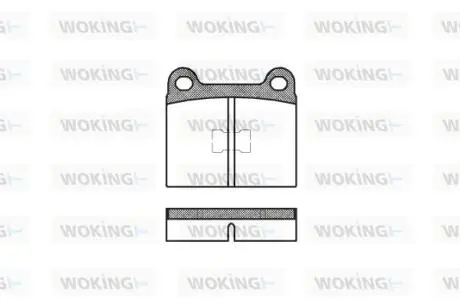 Тормозные колодки WOKING P1173.00