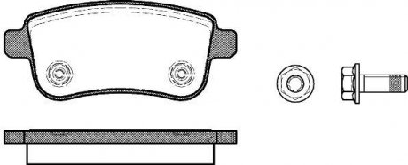 Колодки тормозные дисковые WOKING P12873.00 (фото 1)