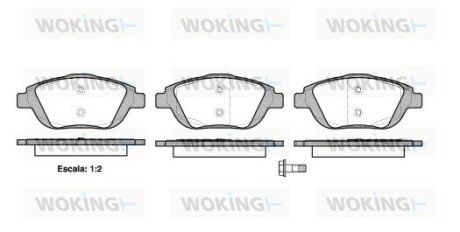 Колодки гальмівні WOKING P12923.00