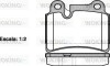 Колодки тормозные VW Touareg I / задн Brembo ver. (P13403.00) WOKING P1340300 (фото 1)