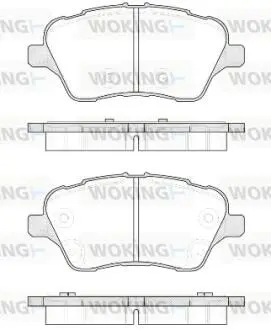 Колодки тормозные дисковые передние Ford B-max 1.0 12-,Ford B-max 1.4 12-,Ford B WOKING P1414300