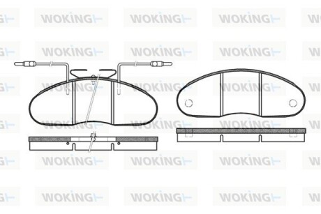 Тормозные колодки WOKING P1483.02