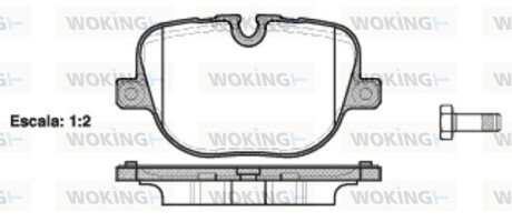 Колодки гальмівні WOKING P15083.00