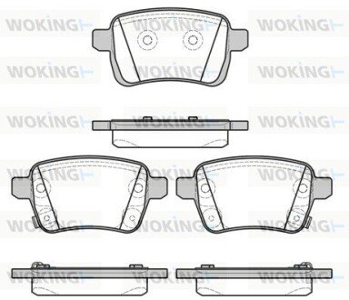 Колодки гальмівні WOKING P15503.22