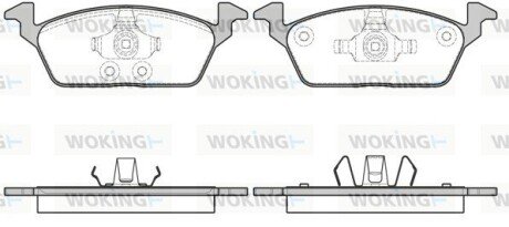 Колодки гальмівні WOKING P16033.00