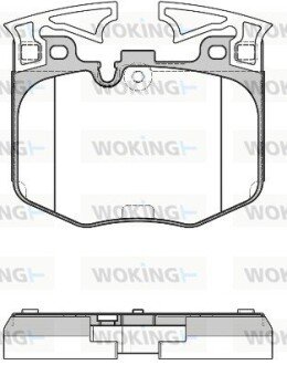 Колодки гальмівні WOKING P16113.00