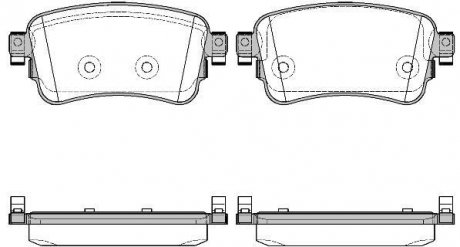 Колодки тормозные PSA Expert Jumpy 16> / Opel Vivaro 19> / Toyota Proac WOKING P1620300 (фото 1)