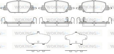 Колодки гальмівні WOKING P16303.02