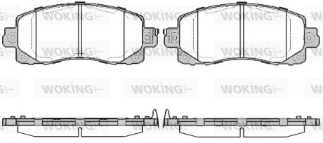 Тормозные колодки WOKING P16413.04