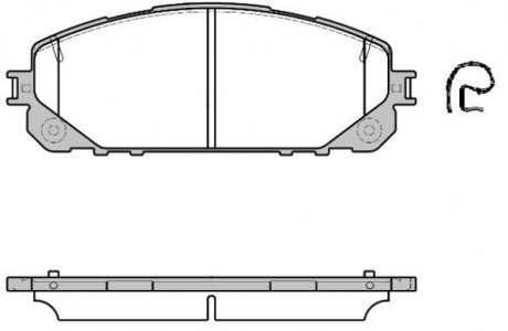 Колодки тормозные Jeep Cherokee 13> / перед (P17133.00) WOKING P1713300