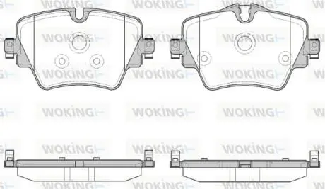 Колодки гальмівні WOKING P17253.08