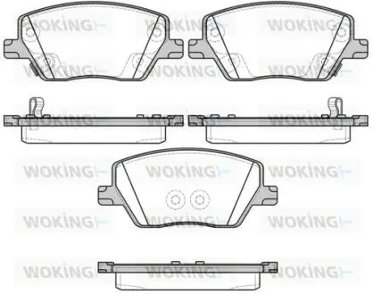 Гальмівні колодки передні Fiat Tipo 1.3-1.6 16-20 WOKING P17953.02