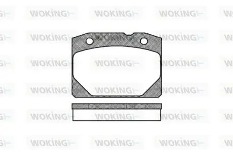 Тормозные колодки WOKING P1803.00