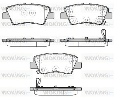 Гальмівні колодки WOKING P19073.12