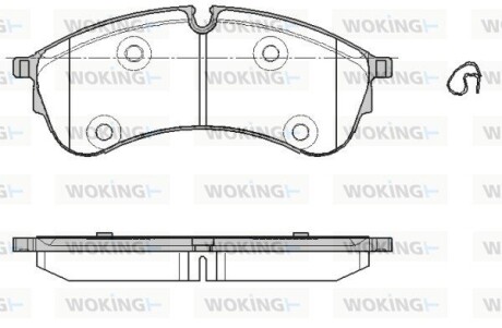 Колодки гальмівні дискові WOKING P19473.00