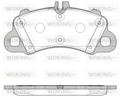 Колодки тормозные дисковые WOKING P19623.00