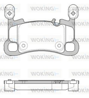 Колодки тормозные дисковые WOKING P19643.00