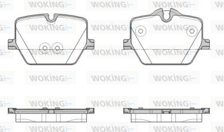 Колодки гальмівні дискові WOKING P19753.00