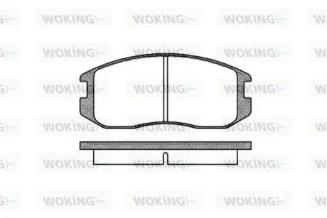 Гальмівні колодки перед Colt/Lancer WOKING P2573.00