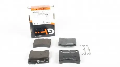 Колодки тормозные передние, r15, vw lt t4, 90-96 (тип lucas) (вент.диск) WOKING P2853.00