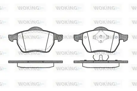 Колодки гальмівні WOKING P2903.00