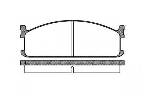 Колодки тормозные дисковые WOKING P3043.00