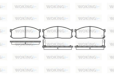 Тормозные колодки WOKING P3443.02