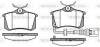 Колодки тормозные дисковые задние Audi A1 1.2 10-,Audi A1 1.4 10-,Audi A1 1.6 10 WOKING P363341 (фото 1)