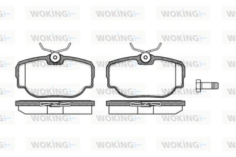 Гальмівні колодки WOKING P4773.00