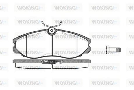 Тормозные колодки WOKING P5623.00