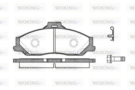 Гальмівні колодки WOKING P6303.01