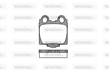 Колодки гальмівні WOKING P6433.04