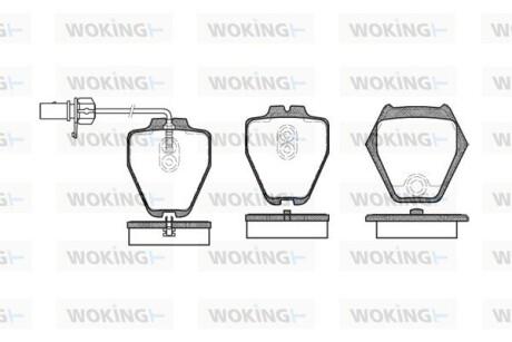 Тормозные колодки WOKING P6523.02