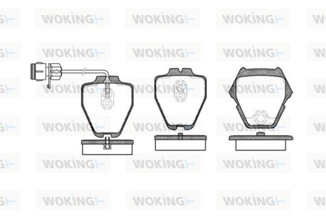 Тормозные колодки WOKING P6523.12