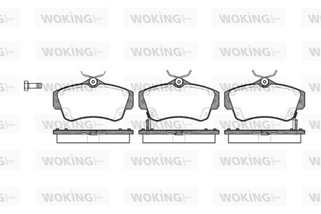 Гальмівні колодки WOKING P6533.02