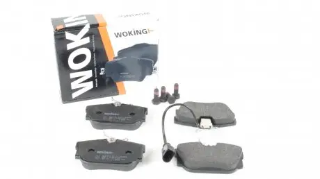 Колодки тормозные, задние, r15, 98-03 (тип lucas) с датчиком WOKING P6673.01