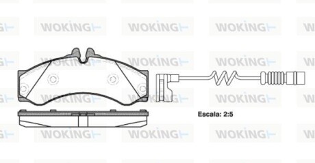 Гальмівні колодки WOKING P7143.12