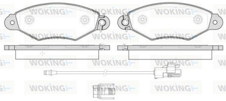 Колодки гальмівні WOKING P7433.30