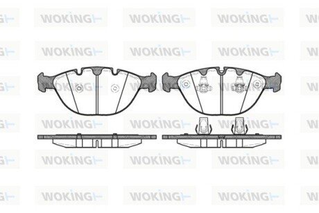 Колодки гальмівні WOKING P8583.00