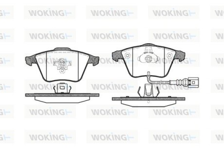 Гальмівні колодки WOKING P8643.32