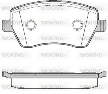 Тормозные колодки передние, комплект (lucas ii) WOKING P8873.00