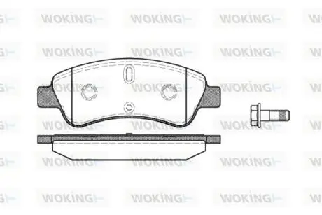 Колодки передние, 03- (тип bosch) WOKING P9403.10