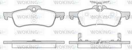 Колодки гальмівні WOKING P9623.12