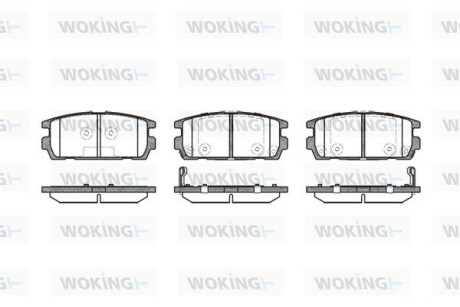 Тормозные колодки WOKING P9773.02