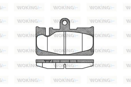 Гальмівні колодки WOKING P9893.00