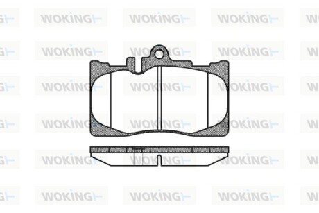 Тормозные колодки WOKING P9903.00