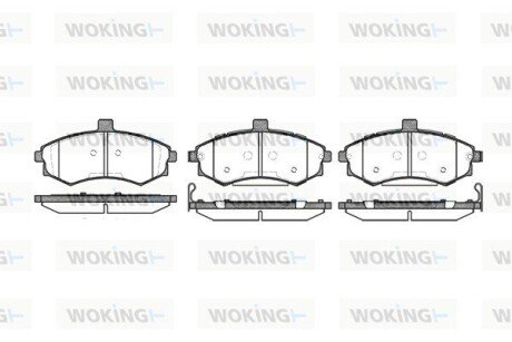 Колодки гальмівні WOKING P9933.02