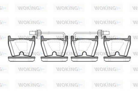 Колодки гальмівні WOKING P9963.02