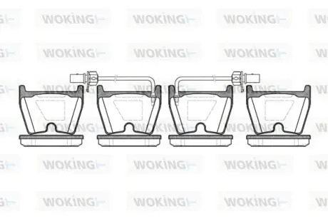 Колодки гальмівні WOKING P9963.02
