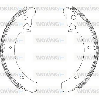 Колодки гальмівні барабанні WOKING Z4129.00